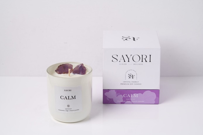 Calm Crystal Candle